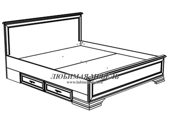 Кровать Кентаки LOZ 180 (фото, вид 2)