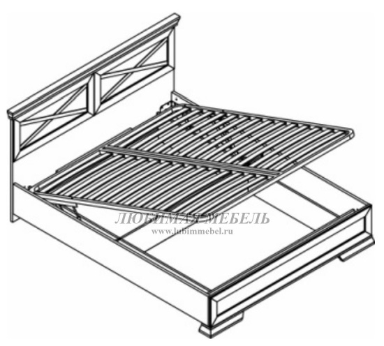 Кровать Марсель MARSELLE LOZ160х200 с подъемным механизмом (фото, вид 2)