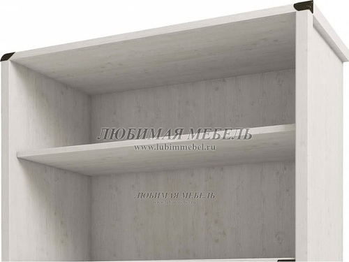 Шкаф открытый Магеллан 2D1S сосна винтаж (фото, вид 3)
