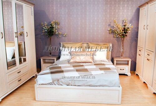 Кровать Монако 160 M с подъемником сосна винтаж/дуб анкона (фото, вид 5)