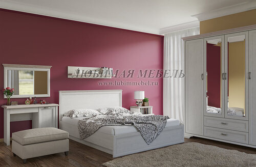 Кровать Монако 160 с подъемником сосна винтаж/дуб анкона (фото, вид 5)