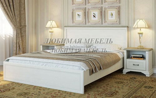 Кровать Монако 160 с подъемником сосна винтаж/дуб анкона (фото, вид 6)