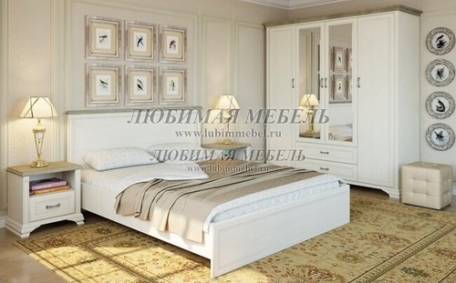 Кровать Монако 160 с подъемником сосна винтаж/дуб анкона (фото, вид 7)