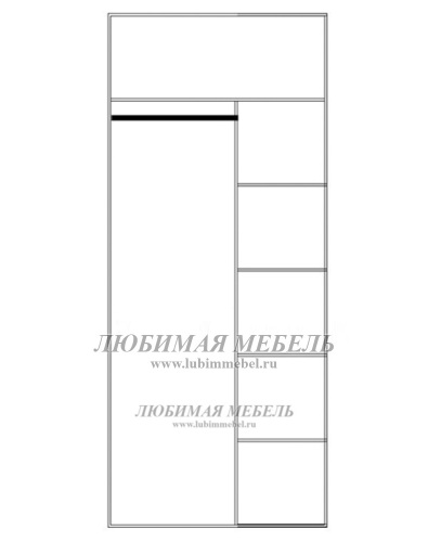 Шкаф угловой Оливия с полками 77х77 вудлайн крем/дуб анкона (фото, вид 3)
