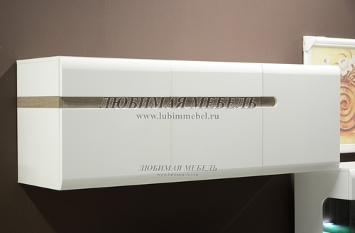 Шкаф навесной Линате 3D/TYP 67 белый/сонома трюфель (фото, вид 7)