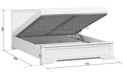 Кровать Стилиус LOZ160х200 с подъемным механизмом (фото, вид 1)