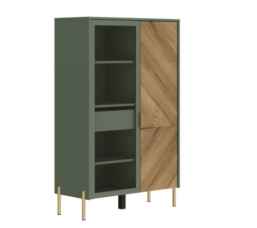 Шкаф Siena REG1W1D/140 с подсветкой (вид 1) Шкаф Siena REG1W1D/140 с подсветкой (фото, вид 1)