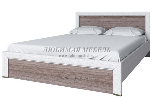 Кровать Оливия 140 с подъемником вудлайн крем/дуб анкона (фото)