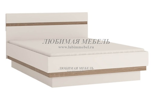 Кровать Линате 160/TYP 94-01 с подъемником белый/сонома трюфель (фото)